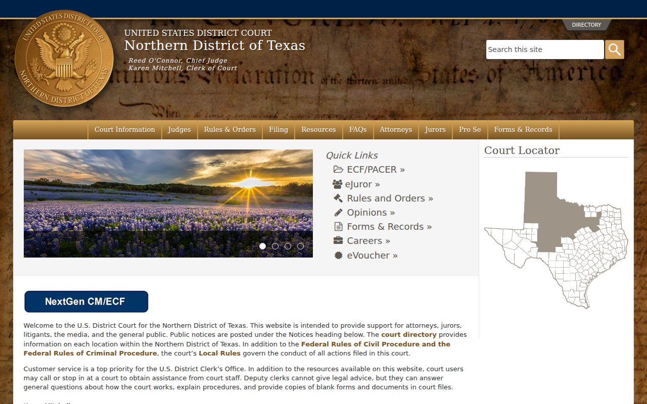 Northern District federal court source for McLean criminal records