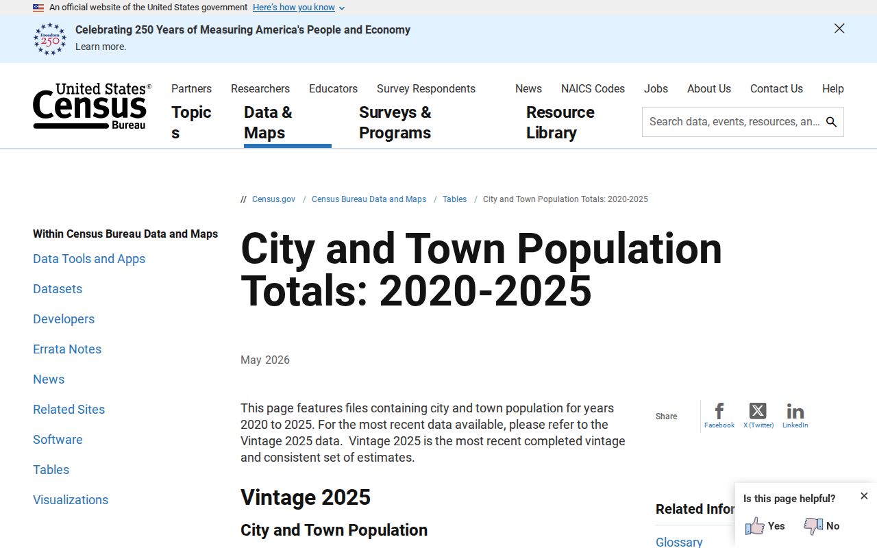 Official population source for McLean criminal records context