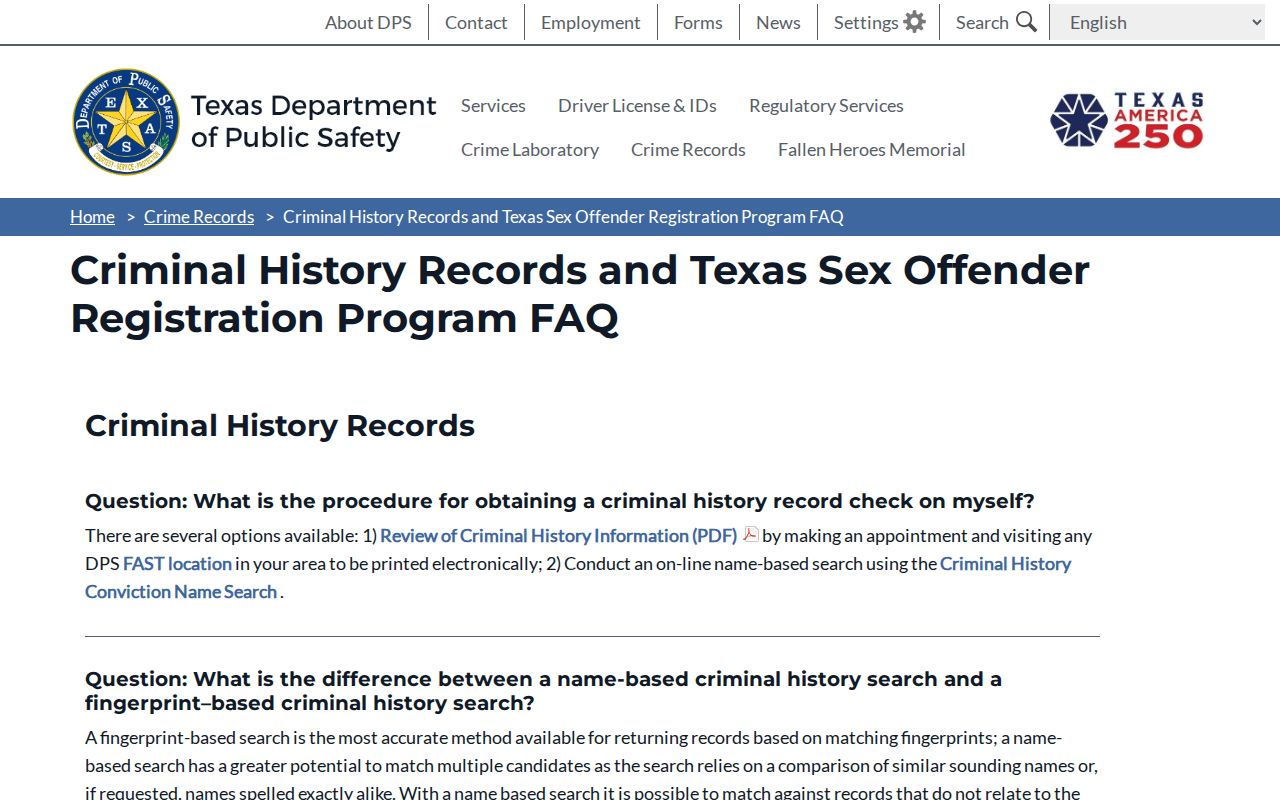 Gray County sex offender registry public and withheld profile field guidance